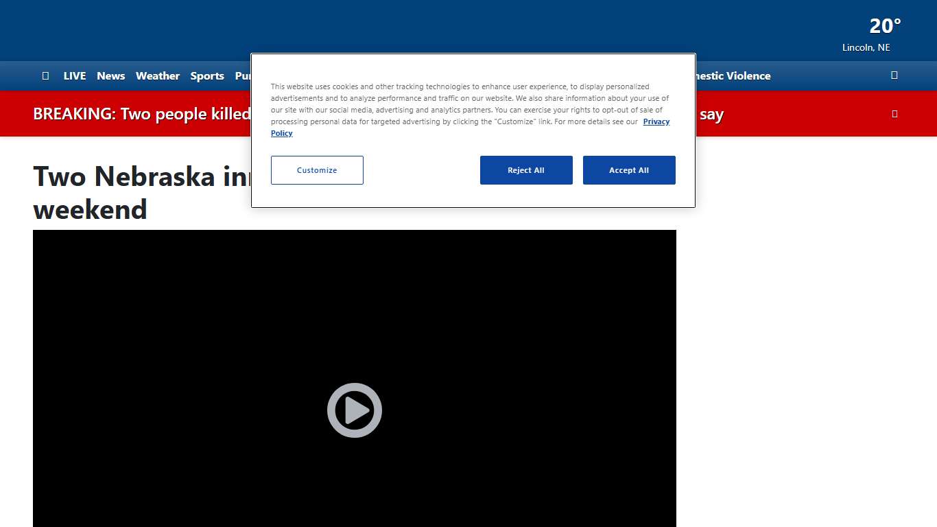 Two Nebraska inmates die at local hospitals over weekend